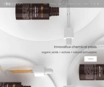 Ekseption.org(Ekseption skincare) Screenshot