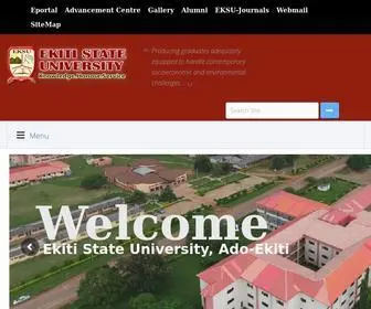Eksu.edu.ng(Ekiti State University) Screenshot