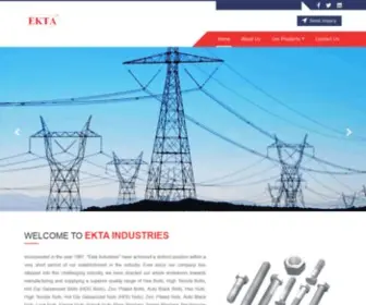 Ektafasteners.com(Ekta Industres) Screenshot