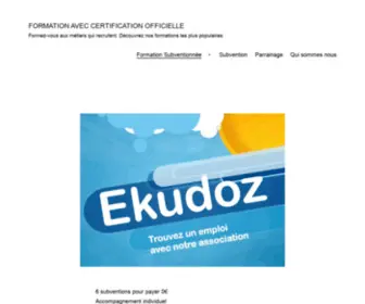 Ekudoz.com(Formation avec certification officielle) Screenshot