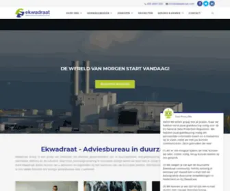 Ekwadraat.com(Adviesbureau in duurzaamheid en energiebesparing) Screenshot