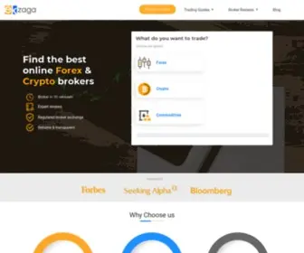 Ekzaga.com(Search & Compare Online Forex Brokers and Cryptocurrency Exchanges) Screenshot