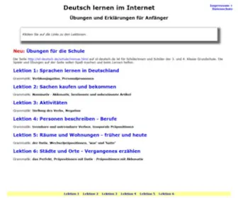 EL-Deutsch.de(Deutsch lernen im Internet) Screenshot