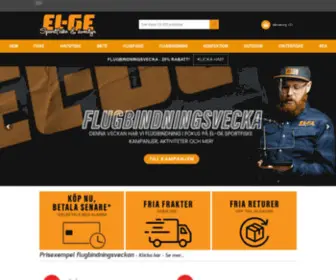 EL-GE.se(EL-GE Sportfiske - Din sportfiskebutik online! Fri frakt vid köp över 300kr, rätt priser och snabba leveranser) Screenshot