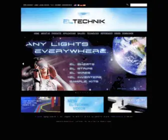 EL-Technik.de(EL-Leuchtfolie, Leuchtfolie, EL-Folie, Elektrolumineszenz) Screenshot
