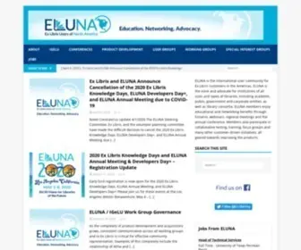 EL-Una.org(Ex Libris Users of North America) Screenshot