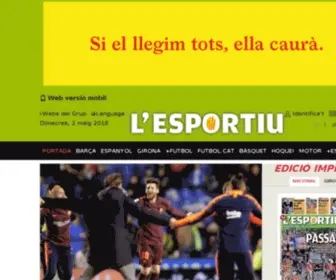 EL9.cat(L'Esportiu de Catalunya) Screenshot