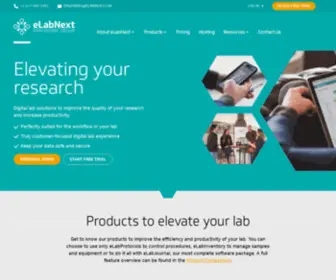 Elabnext.com(All-in-one Electronic Lab Notebook) Screenshot