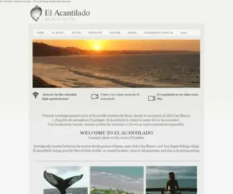 Elacantilado.net(El Acantilado Beach Hotel Same Esmeraldas) Screenshot