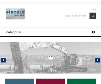 Elacero.com.mx(Venta de Placas de Acero Antidesgaste) Screenshot