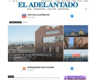 Eladelantado.com(El Adelantado de Segovia) Screenshot
