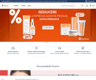 Eladerm.ro(Dermatocosmetice românești) Screenshot
