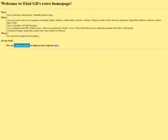 Eladgil.com(Elad Gil) Screenshot