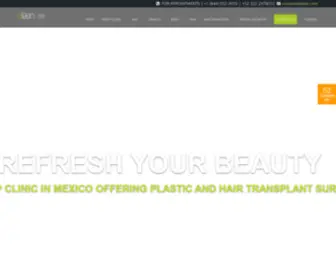 Elaen.com(Plastic Surgery Mexico & Hair Transplant) Screenshot