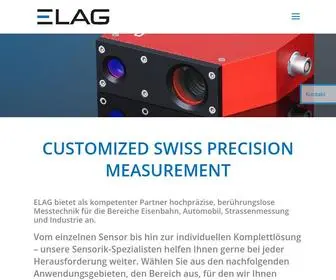 Elag.com(Customized Swiss Precision Measurement) Screenshot