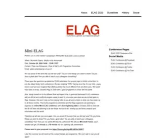 Elag.org(European Library Automation Group) Screenshot