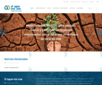 Elaguanosune.org(El agua nos une) Screenshot