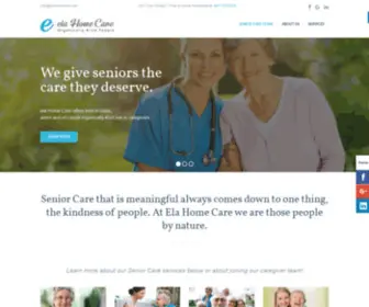 Elahomecare.com(Senior Care Home) Screenshot