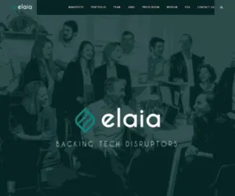 Elaia.com(Leading european VC) Screenshot