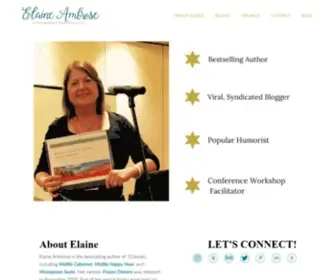 Elaineambrose.com(Author, Speaker & Verified Funny Lady) Screenshot