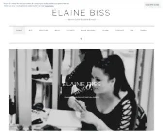 Elainebiss.com(Elaine Biss Event Fashion Illustrator) Screenshot