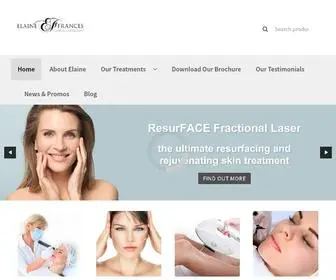 Elainefrances.co.uk(Clinical Aesthetics Ltd) Screenshot