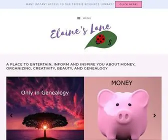 Elaineslane.com(Help With Money) Screenshot