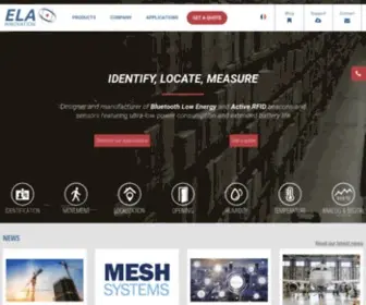 Elainnovation.com(Bluetooth Low Energy & active RFID manufacturer ELA innovation) Screenshot