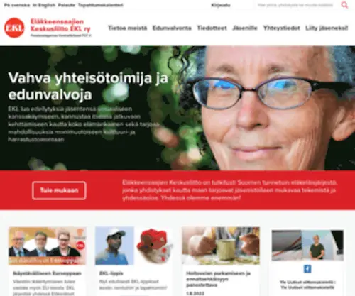 Elakkeensaajat.fi(Etusivu) Screenshot