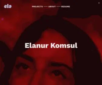 Elakomsul.com(Ela Komsul's Portfolio) Screenshot