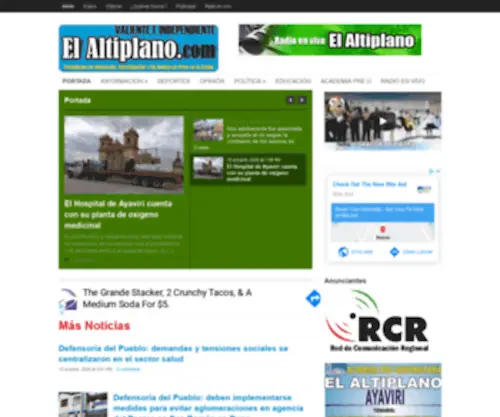Elaltiplano.com(El Altiplano) Screenshot