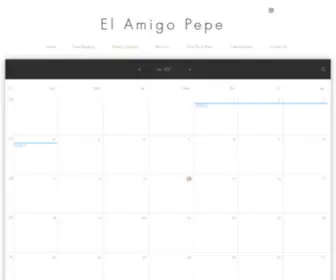 Elamigopepemexicanrestaurant.com(Weekly Calendar) Screenshot