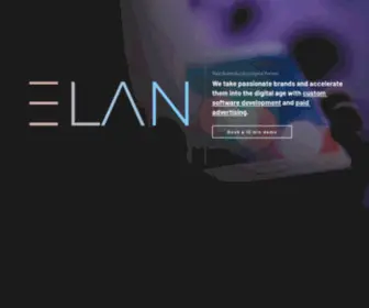 Elan-Agency.com(Digital Partners in Software Development and Digital Marketing) Screenshot