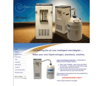 Elan2.com(Liquid Nitrogen Generators) Screenshot