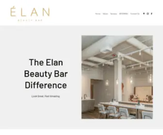 Elanbeautybar.com(Elan Beauty Bar DULUTH GA) Screenshot