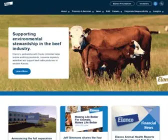 Elanco.com(Solutions for Protecting and Enhancing Animal Health) Screenshot