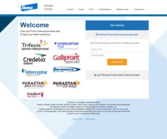 Elancorebates.com(Elanco Product Rebate Center) Screenshot