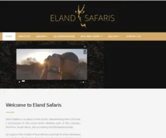 Elandsafaris.com(The Ultimate African Experience) Screenshot