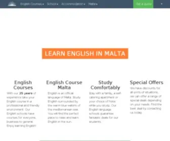 Elanguest.com(Learn English in Malta at Elanguest English Language School) Screenshot