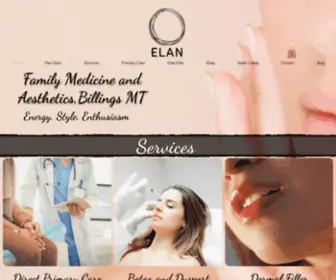 Elanmedspamt.com(Family Medicine and Aesthetics) Screenshot