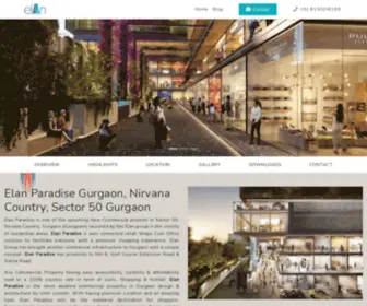 Elanparadisegurgaon.com(Upcoming Commercial Project) Screenshot