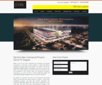 Elanprojects.co.in(Elan EPIC Sector 70 Gurgaon launched by elan Group) Screenshot