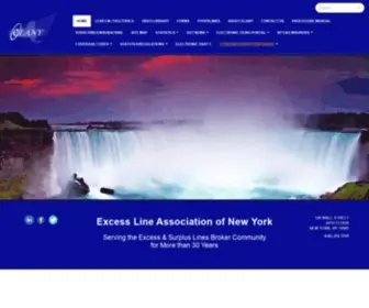 Elany.org(Excess Line Association of New York) Screenshot