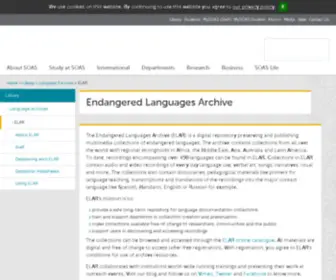 Elar-Archive.org(The key to Communication) Screenshot