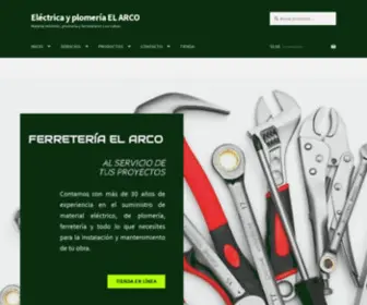 Elarcocentro.com(Eléctrica y plomería EL ARCO) Screenshot