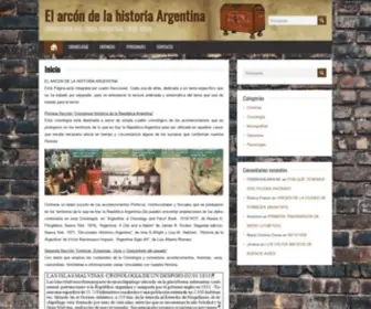Elarcondelahistoria.com(El arcón de la historia Argentina) Screenshot