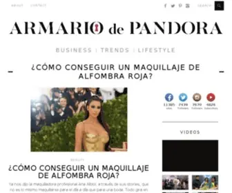 Elarmariodepandora.com(El Armario de Pandora) Screenshot