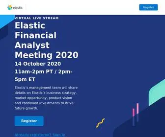 Elasticam2020.com(Elastic Analyst Meeting 2020) Screenshot