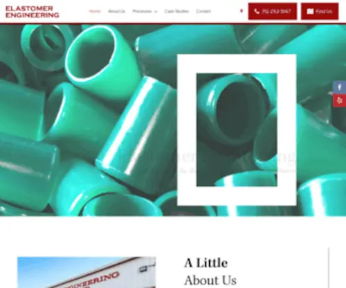 Elastomerengineering.com(The Leader In Hot Cast Polyurethane Parts) Screenshot