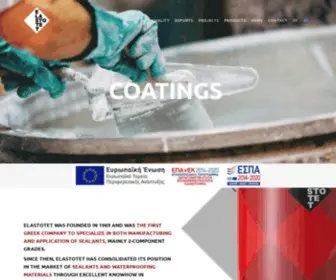 Elastotet.com(Sealants, adhesives & coatings to cover all needs) Screenshot